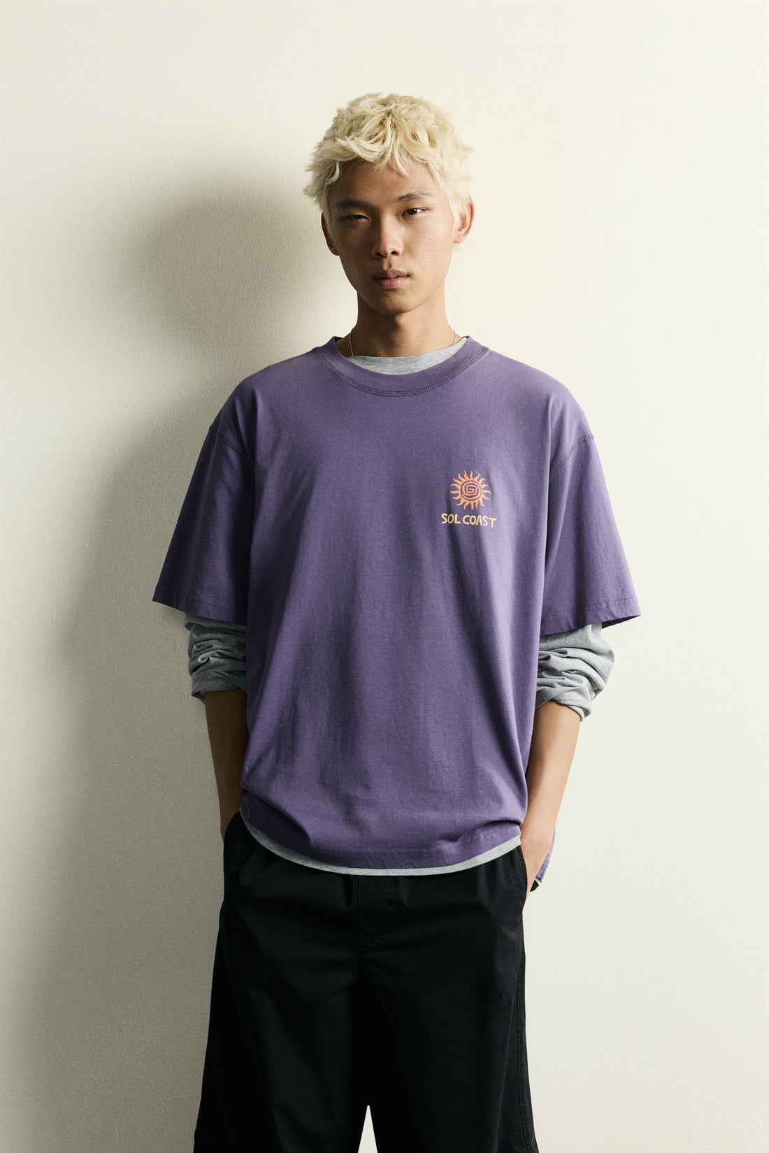 T-SHIRT RELAXED FIT IMPRIMÉ SOLEIL