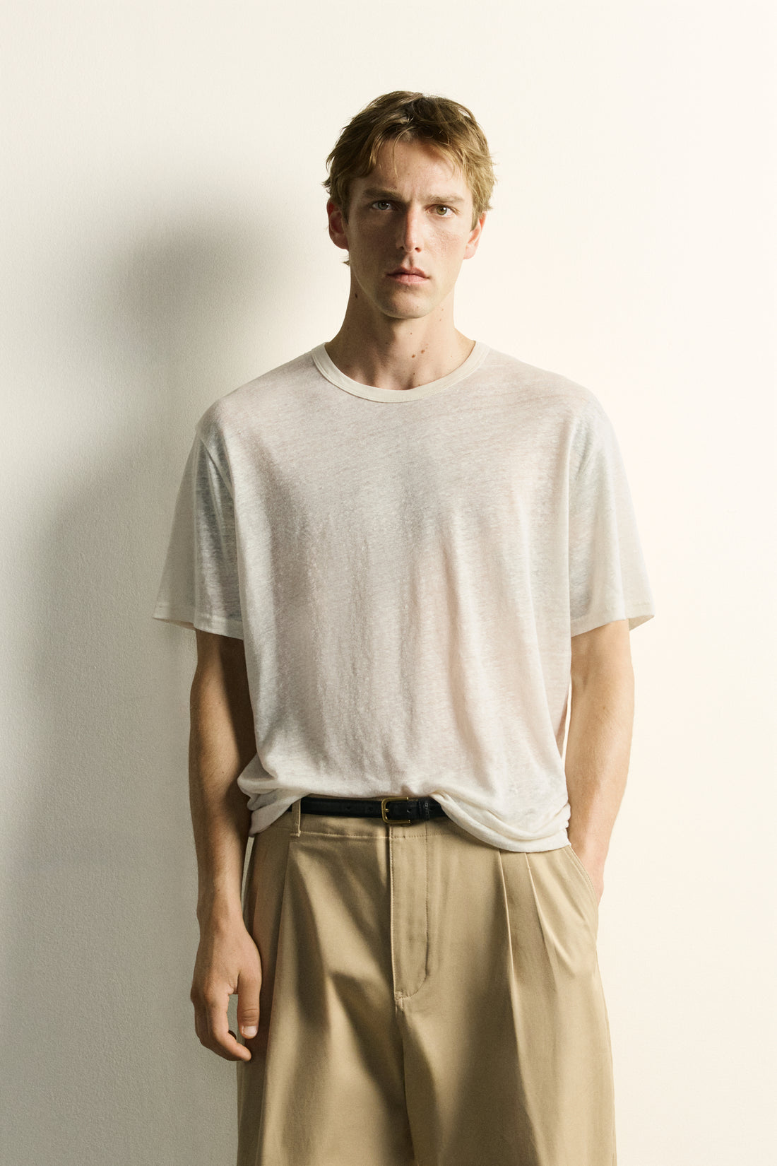 T-SHIRT RELAXED FIT 100% LIN