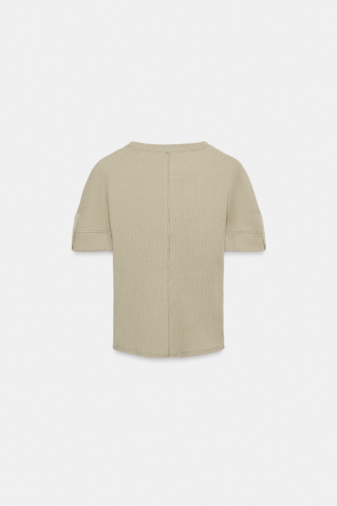T-SHIRT EN COTON CÔTELÉ