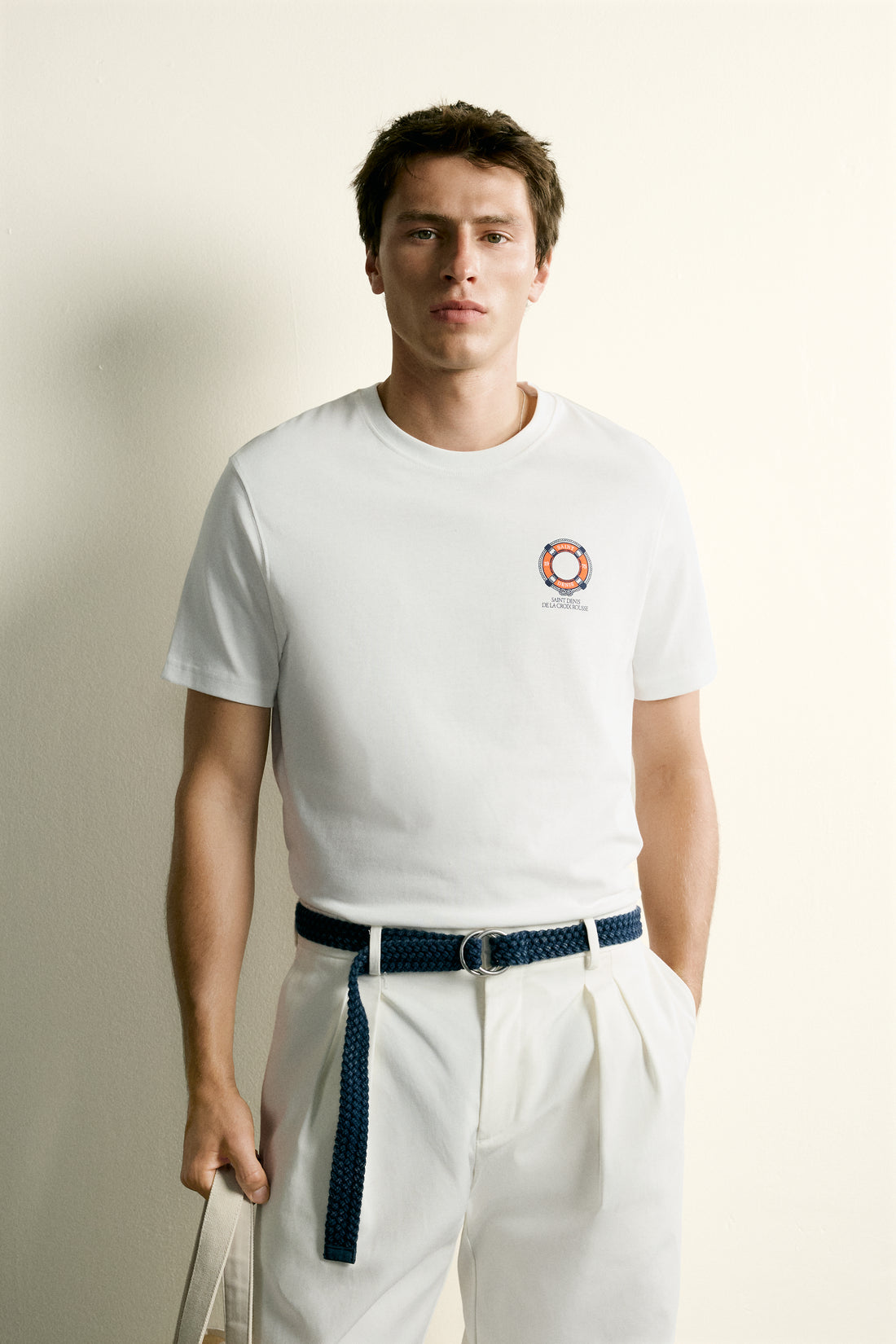 T-SHIRT COUPE REGULAR BRODÉ BIMATIÈRE