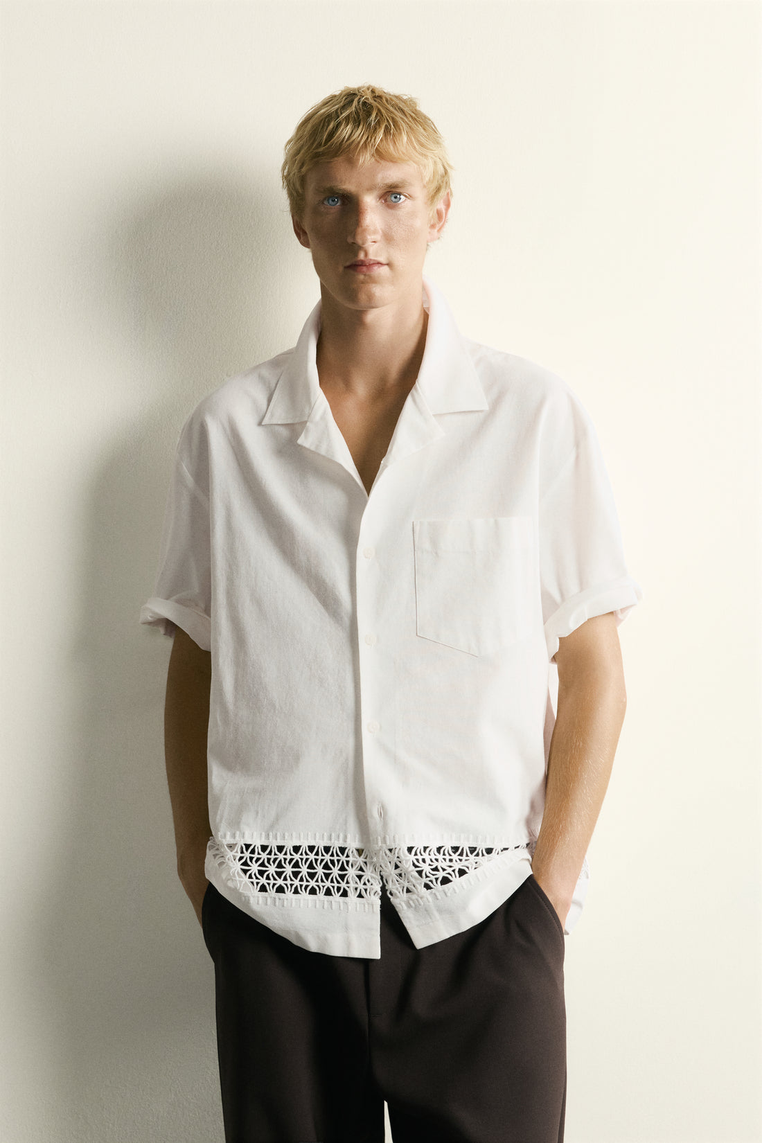 CHEMISE RELAXED FIT À FRISE
