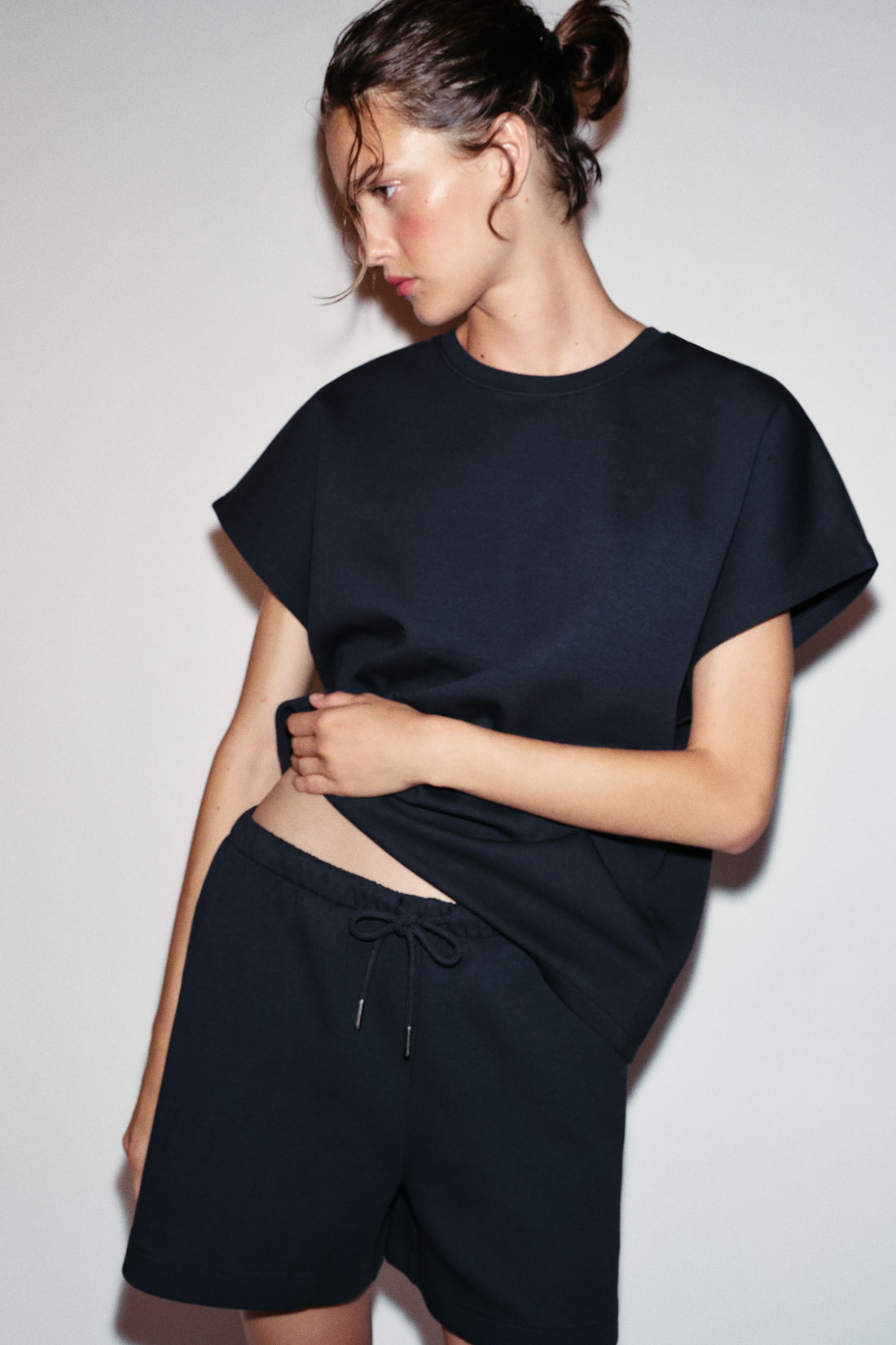 T-SHIRT INTERLOCK À MANCHES JAPONAISES