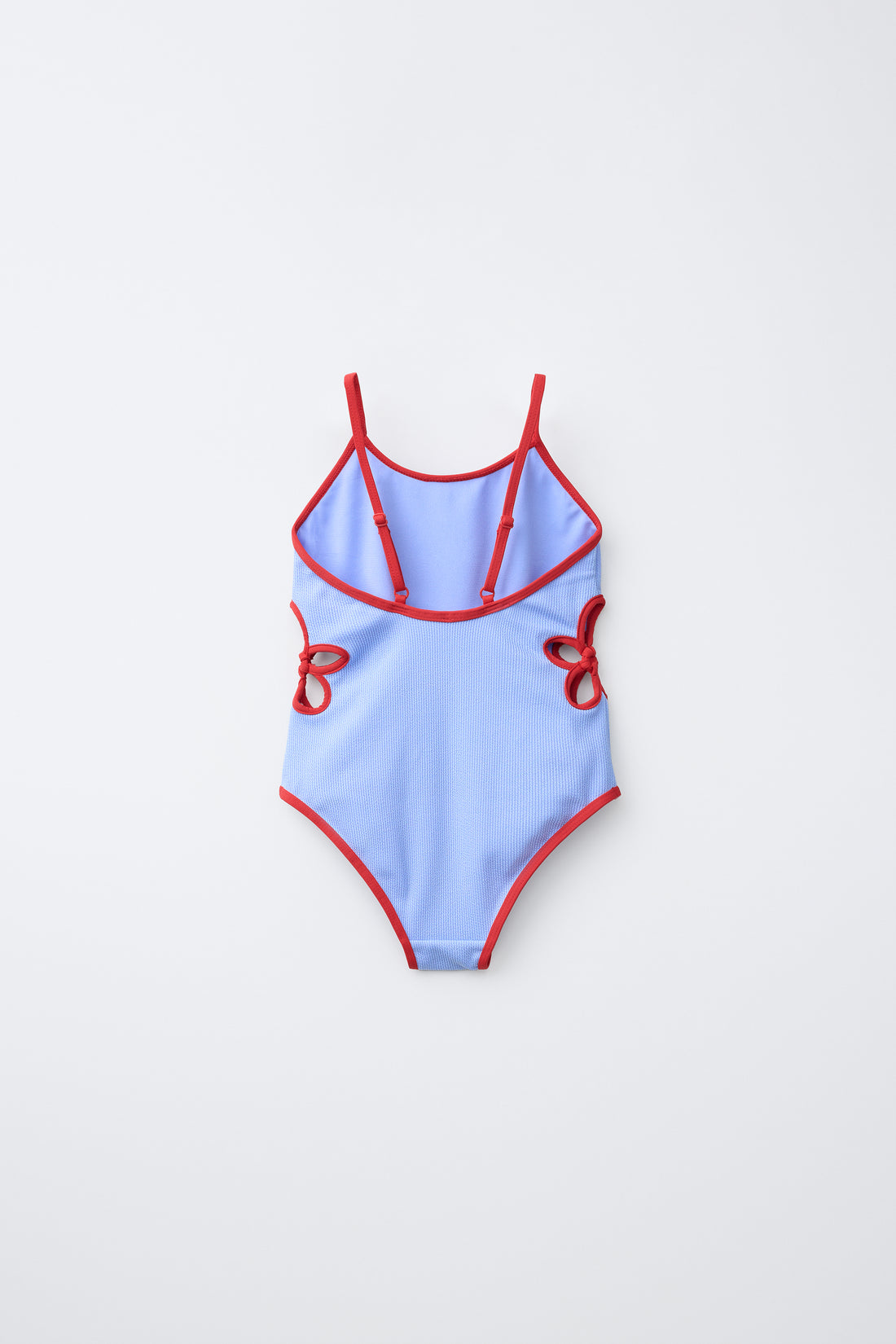 6-14 ANS / MAILLOT DE BAIN DÉCOUPÉ FLEUR CONTRASTÉ