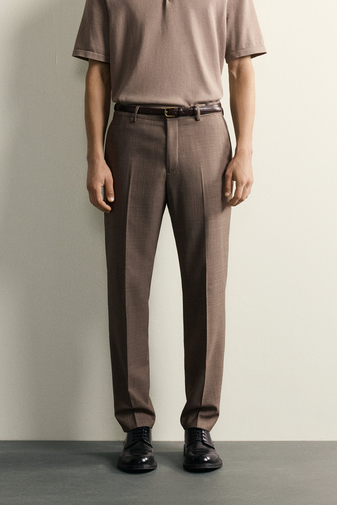 PANTALON DE COSTUME STRUCTURÉ AVEC LAINE