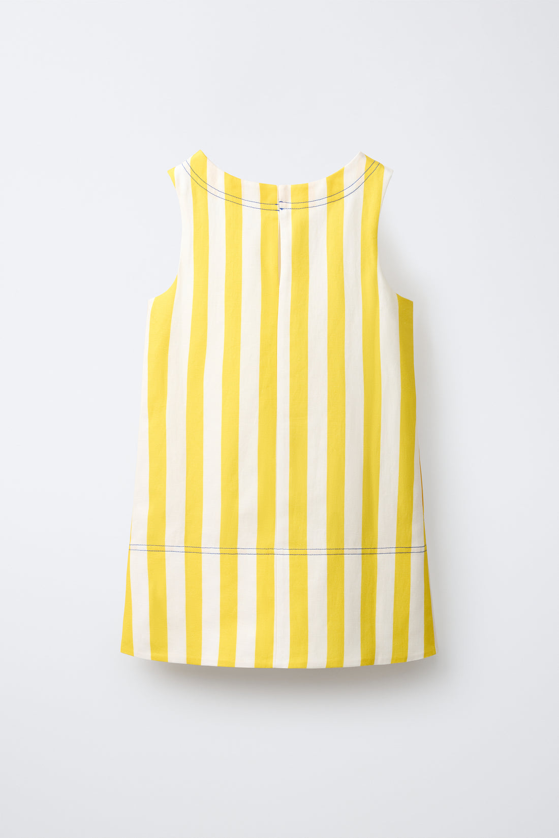 ROBE À RAYURES SURPIQÛRES CONTRASTANTES