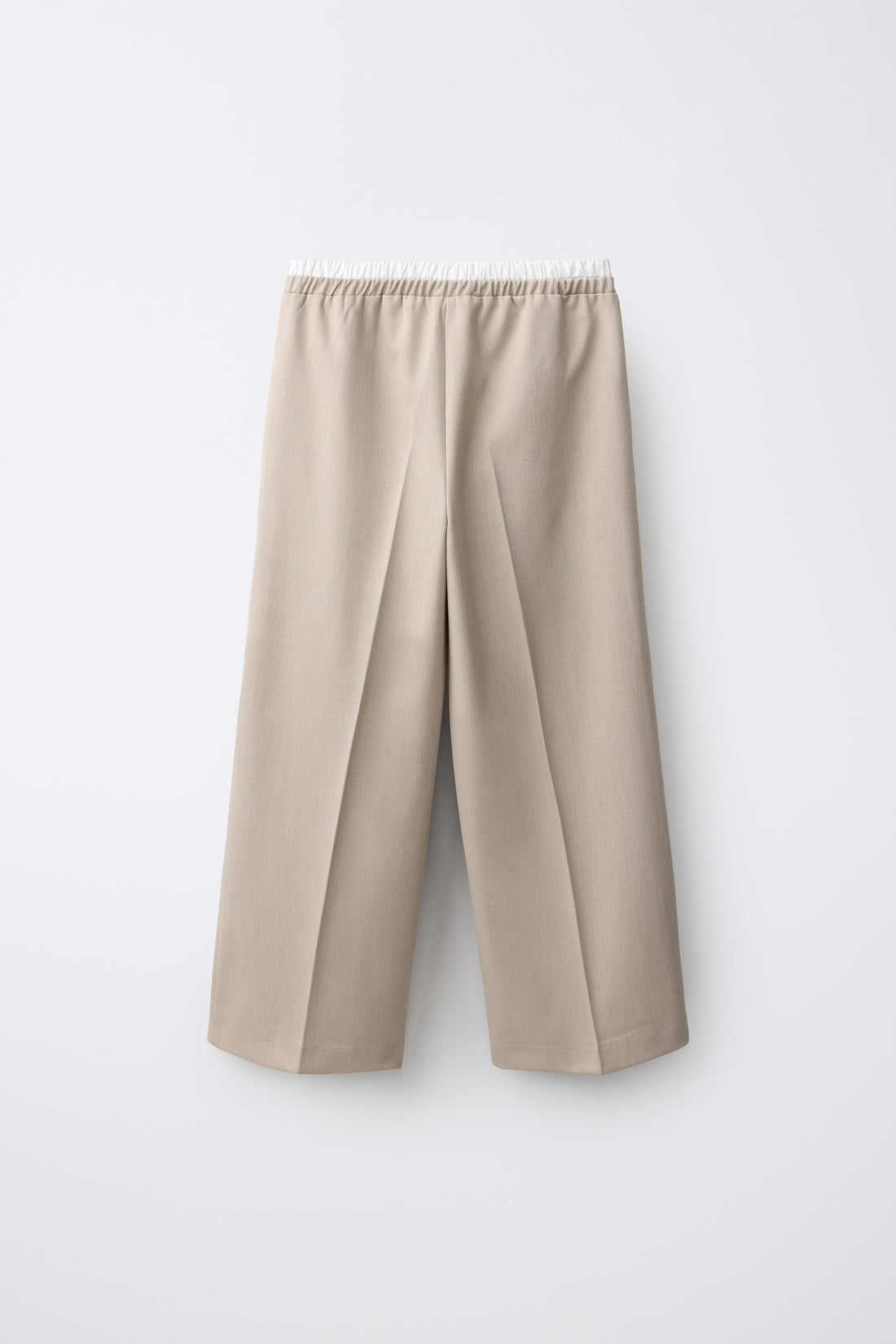 PANTALON LARGE À DOUBLE TAILLE
