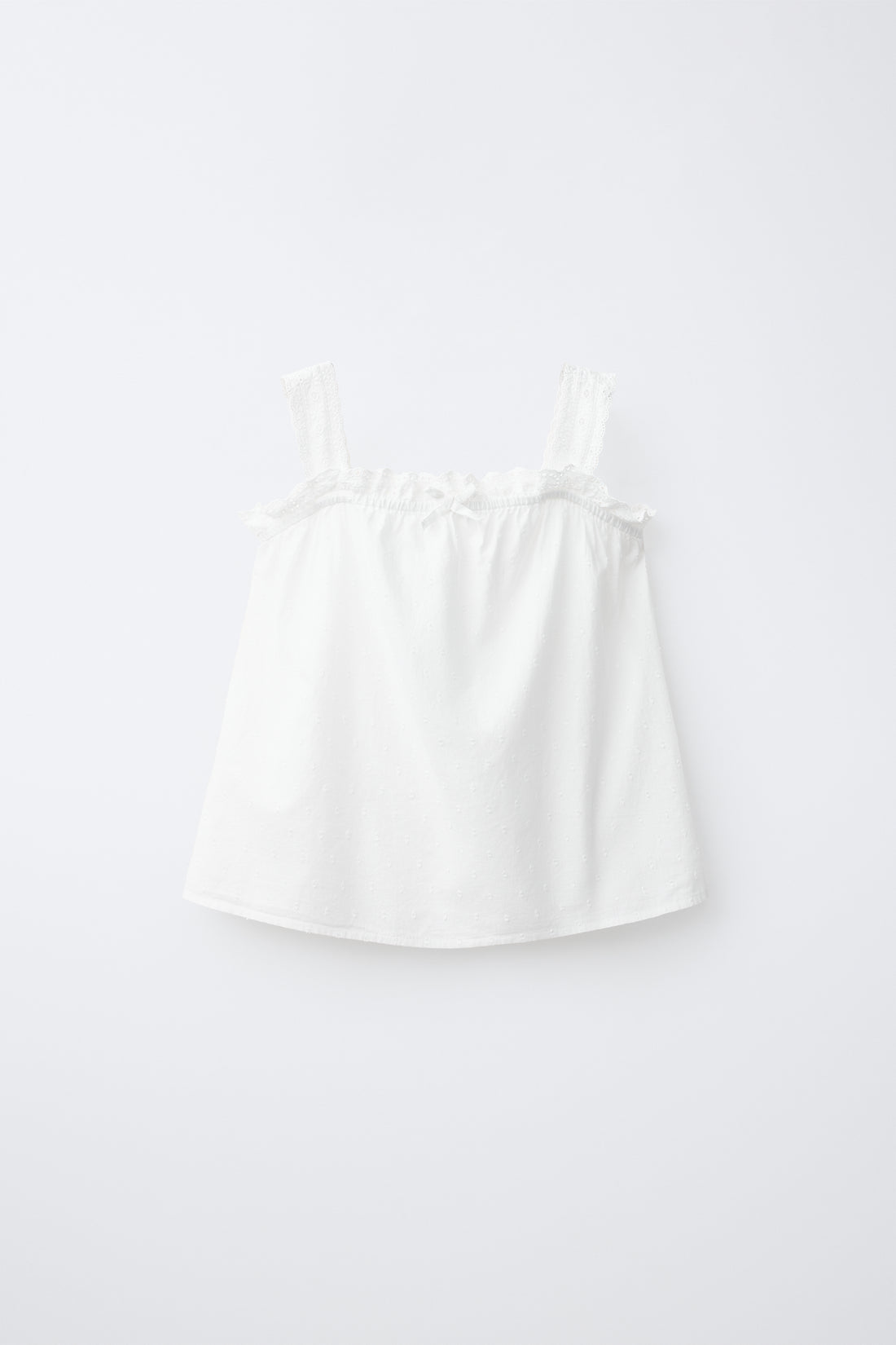 6-14 ANS / PYJAMA À BRETELLES EN PLUMETIS
