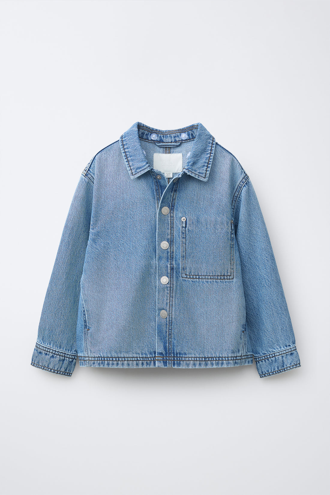 SURCHEMISE EN DENIM À CAPUCHE AMOVIBLE EN MOLLETON