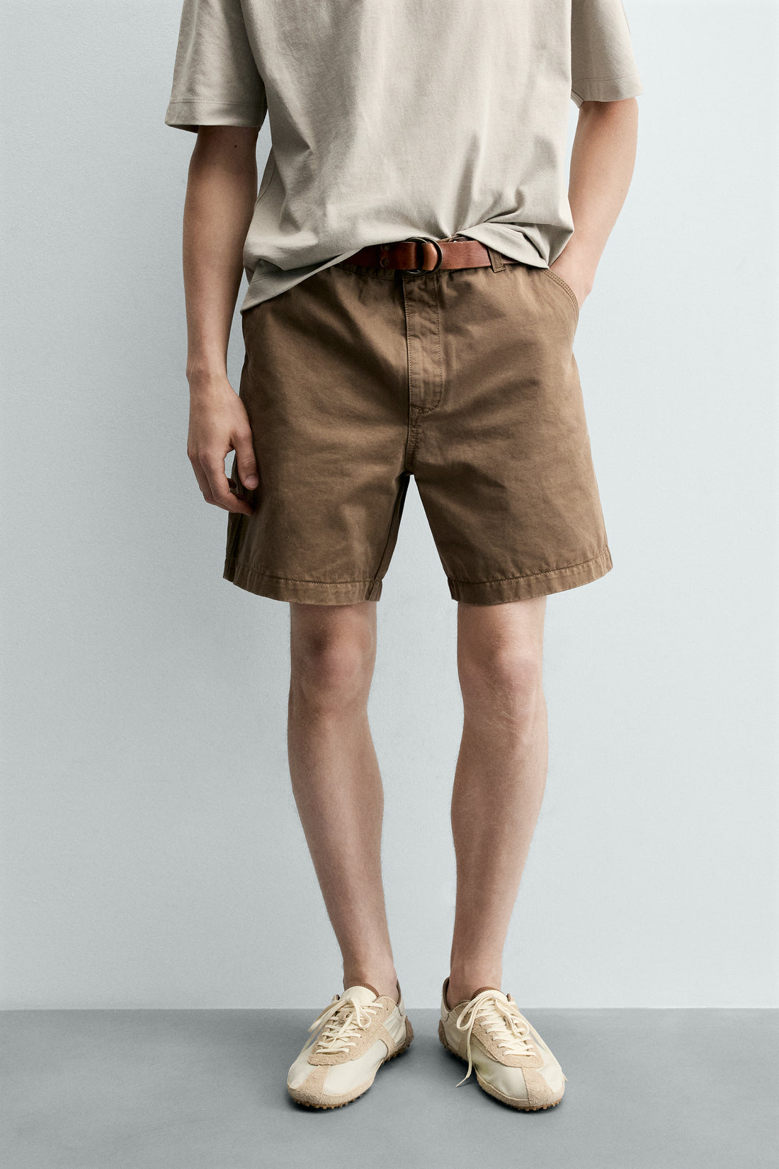 BERMUDA LAVÉ EFFET VINTAGE