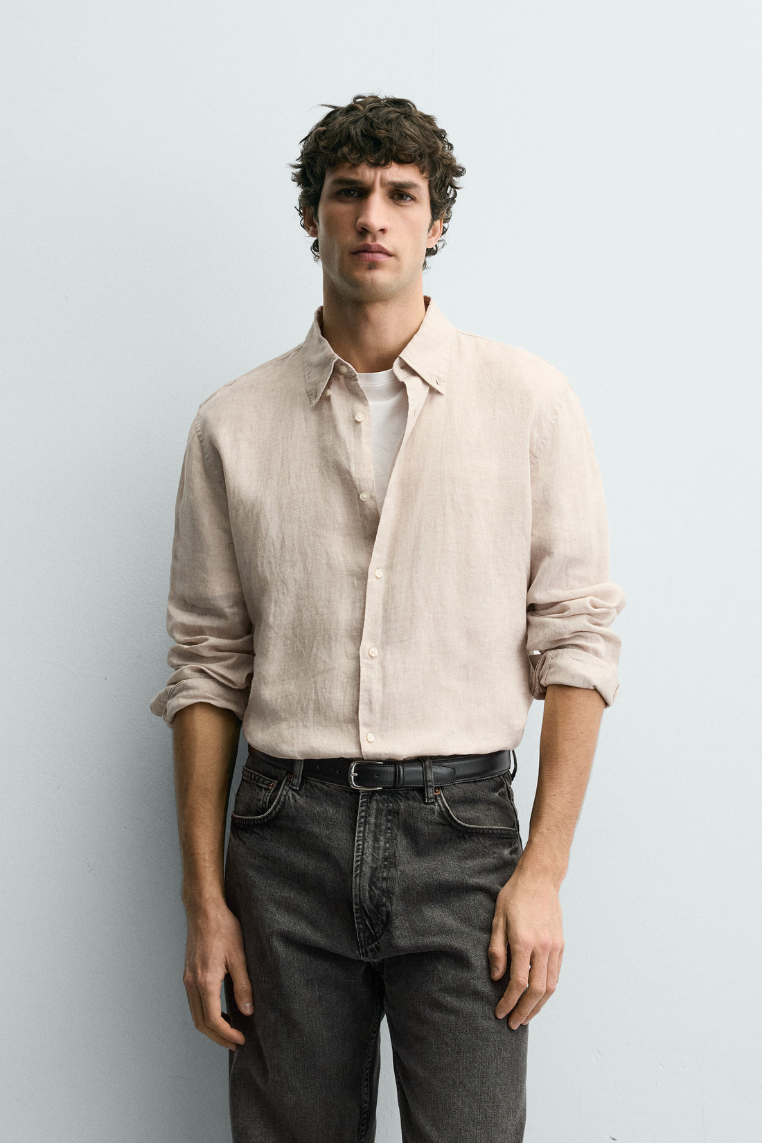 CHEMISE REGULAR FIT 100 % LIN