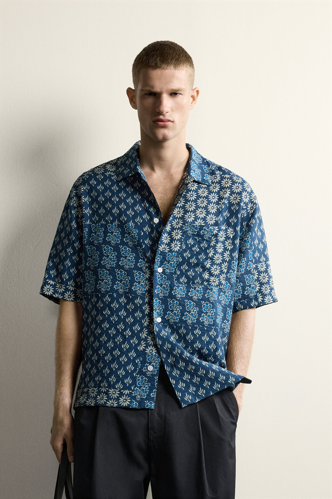 CHEMISE RELAXED FIT À IMPRIMÉ PATCHWORK
