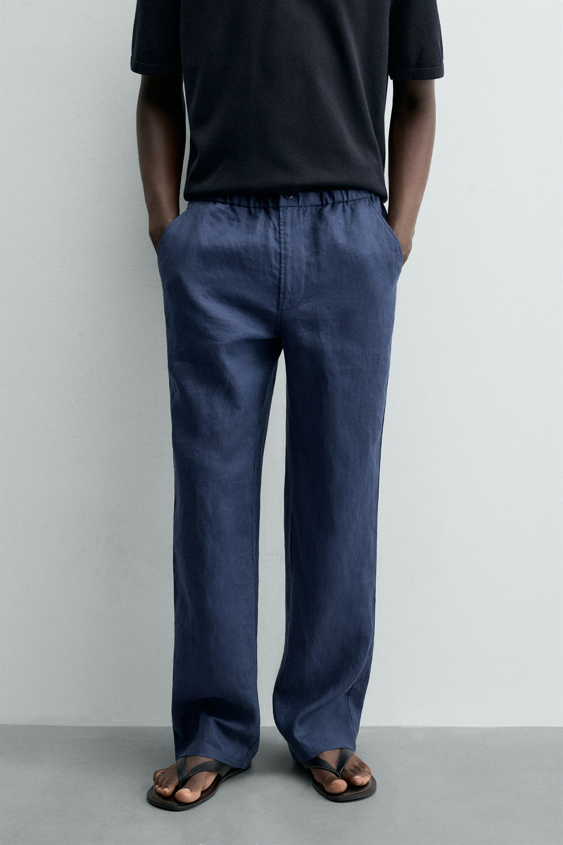 PANTALON REGULAR FIT 100% LIN