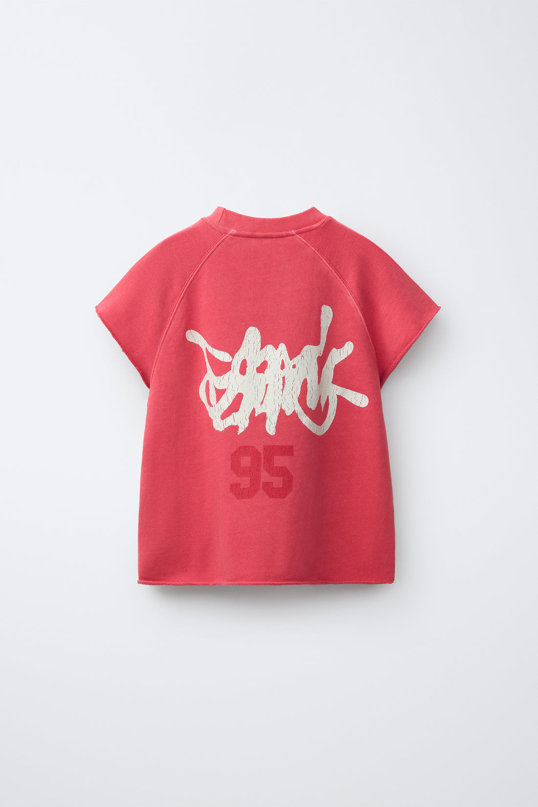 T-SHIRT MOLLETON NUMÉRO ET GRAFFITI