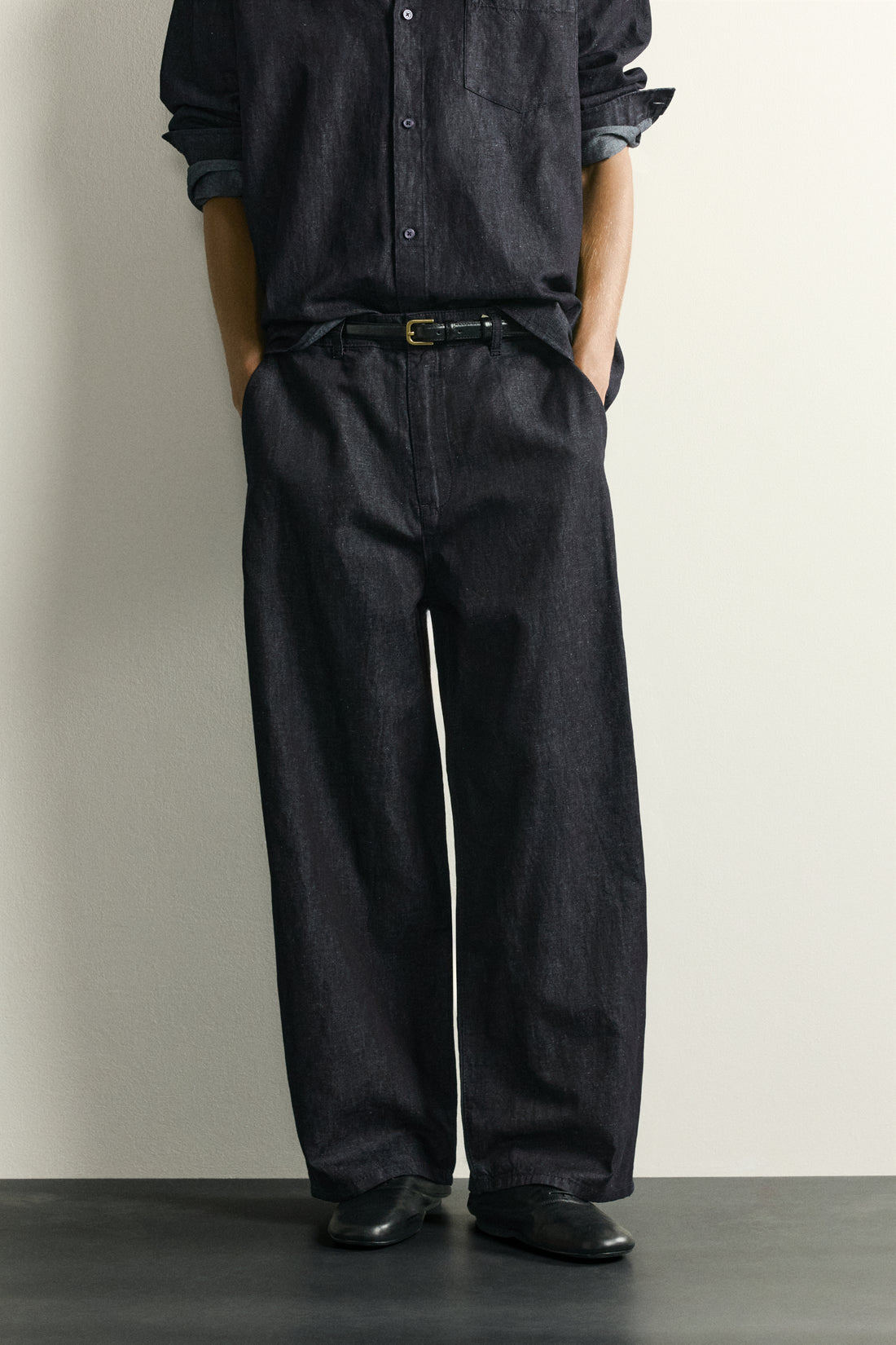 PANTALON CHINO DENIM LÉGER COTON - LIN