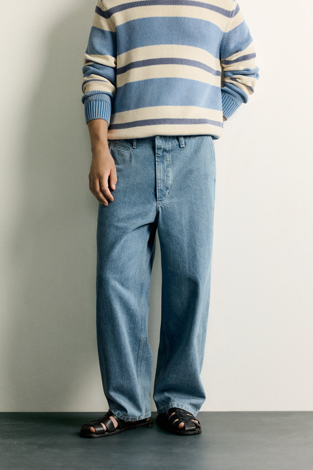 PANTALON CHINO DENIM STRAIGHT FIT