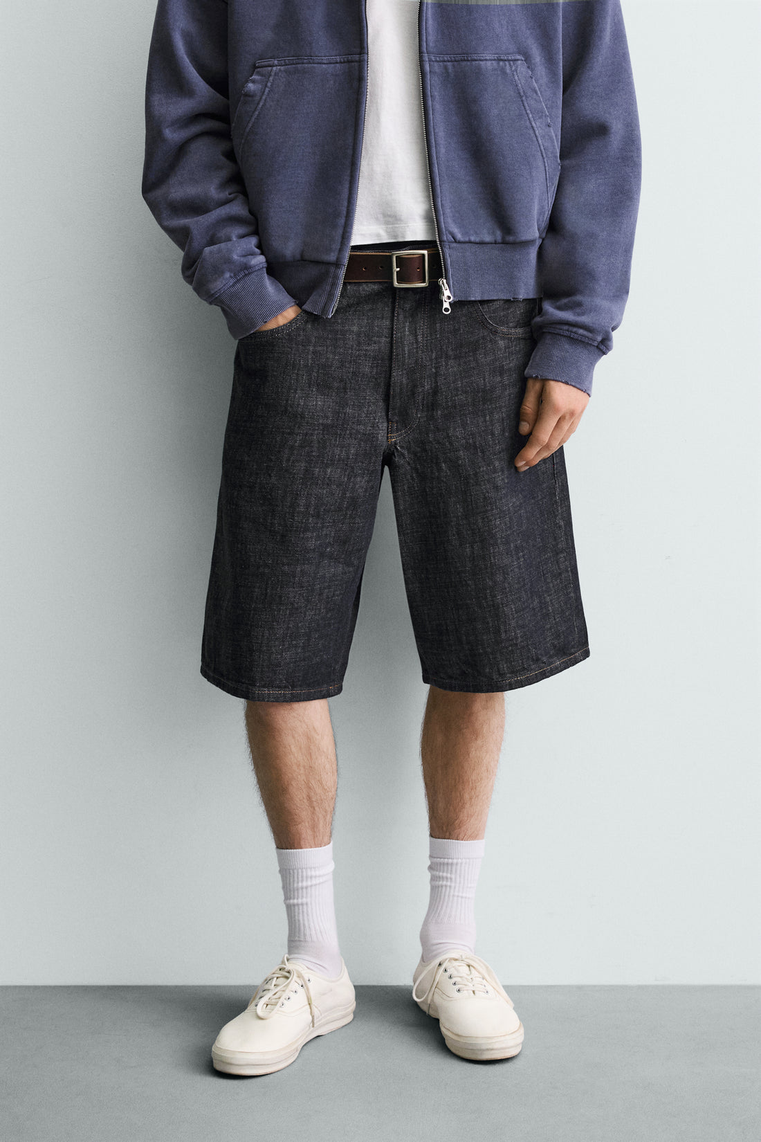 BERMUDA BAGGY EN JEAN