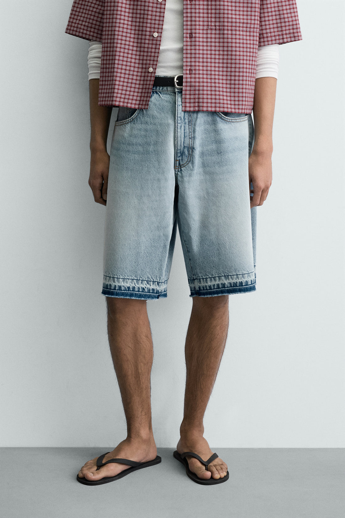 BERMUDA EN JEAN RELAXED FIT