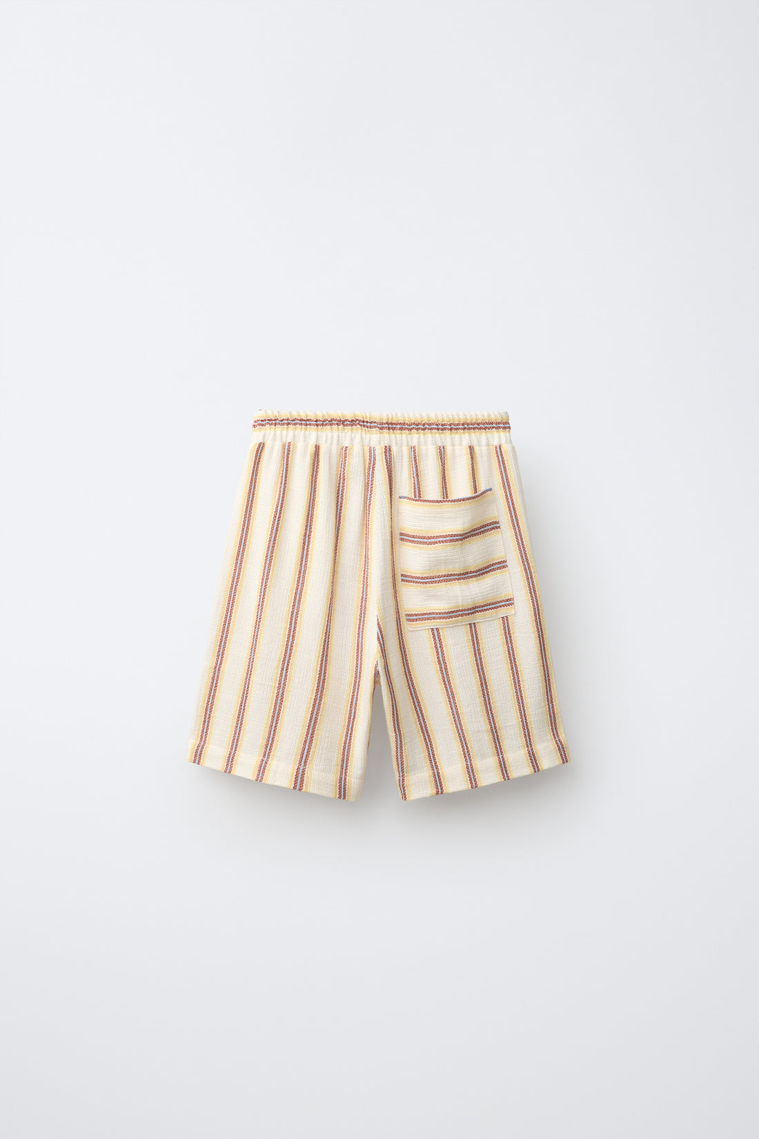 SHORT RUSTIQUE À RAYURES