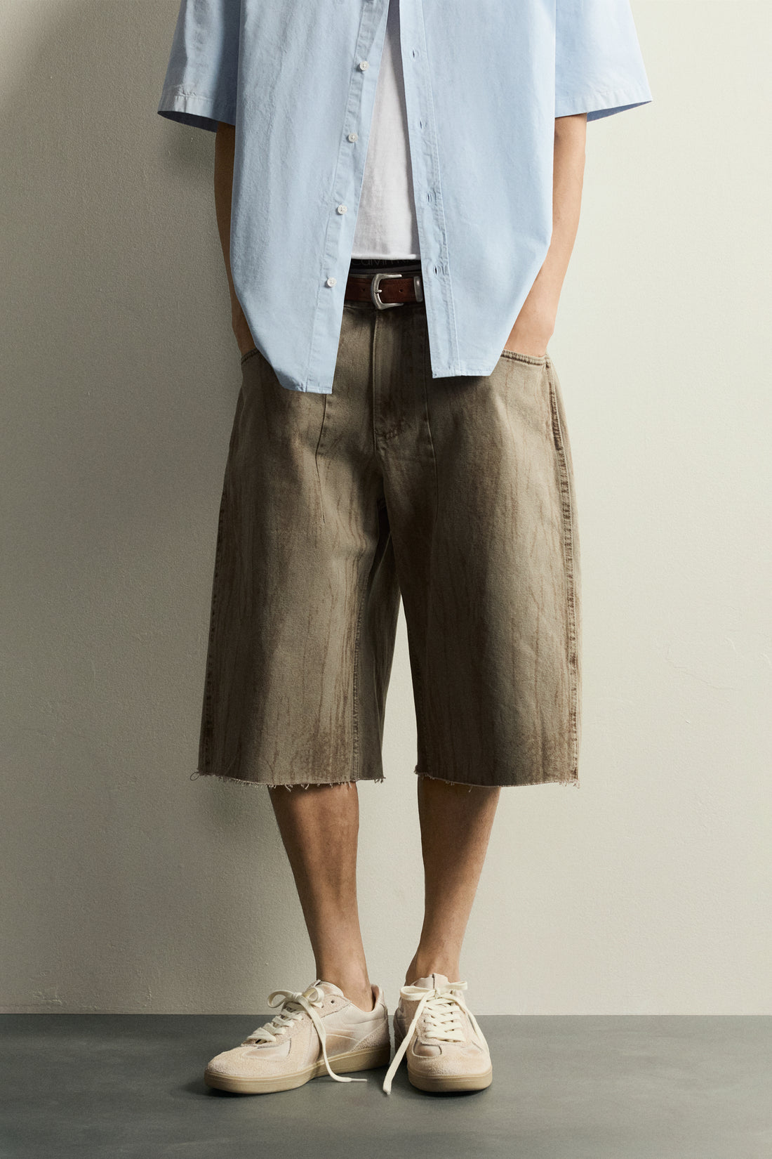JORTS EN DENIM IMPRIMÉ