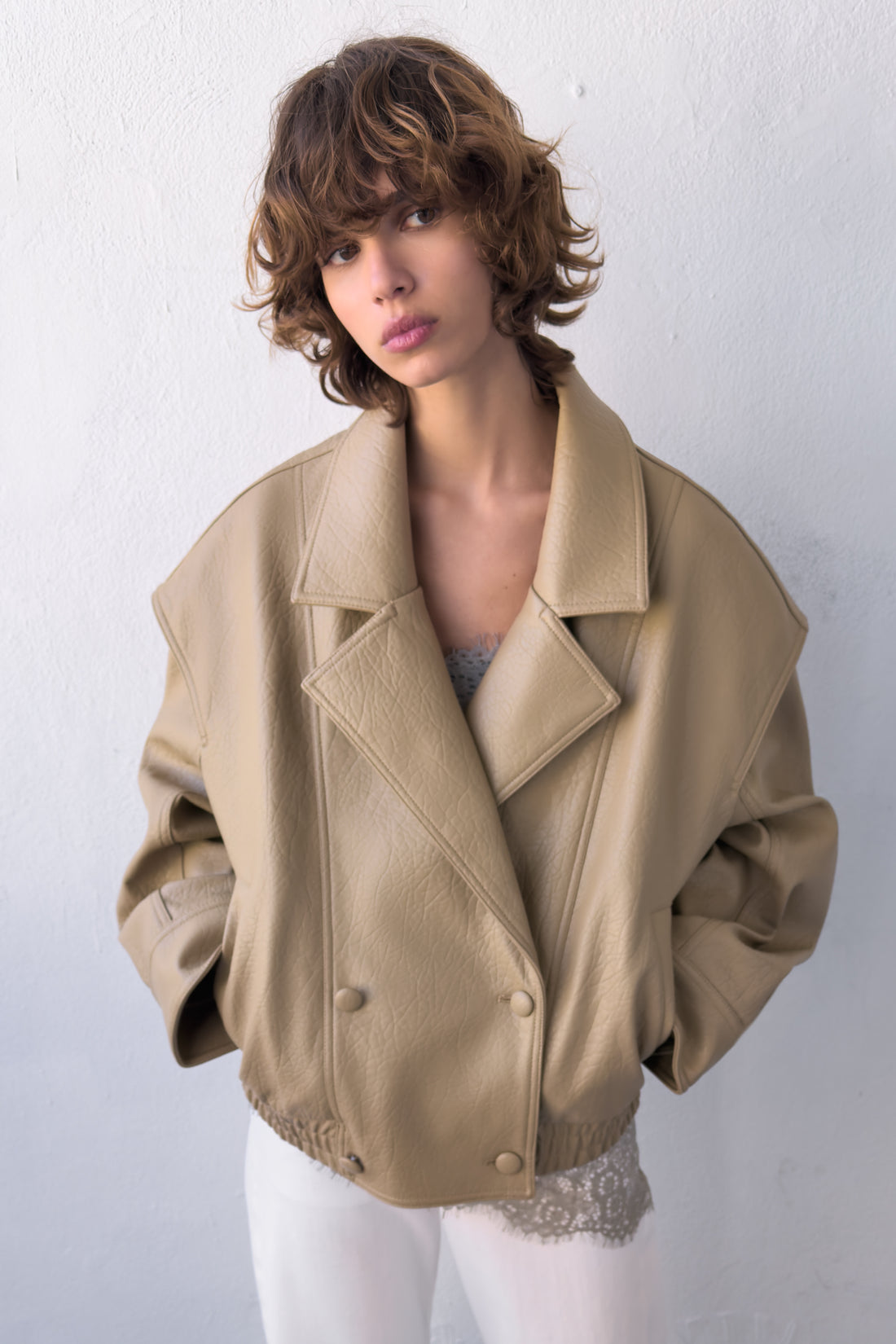BOMBER EN MATIÈRE SYNTHÉTIQUE