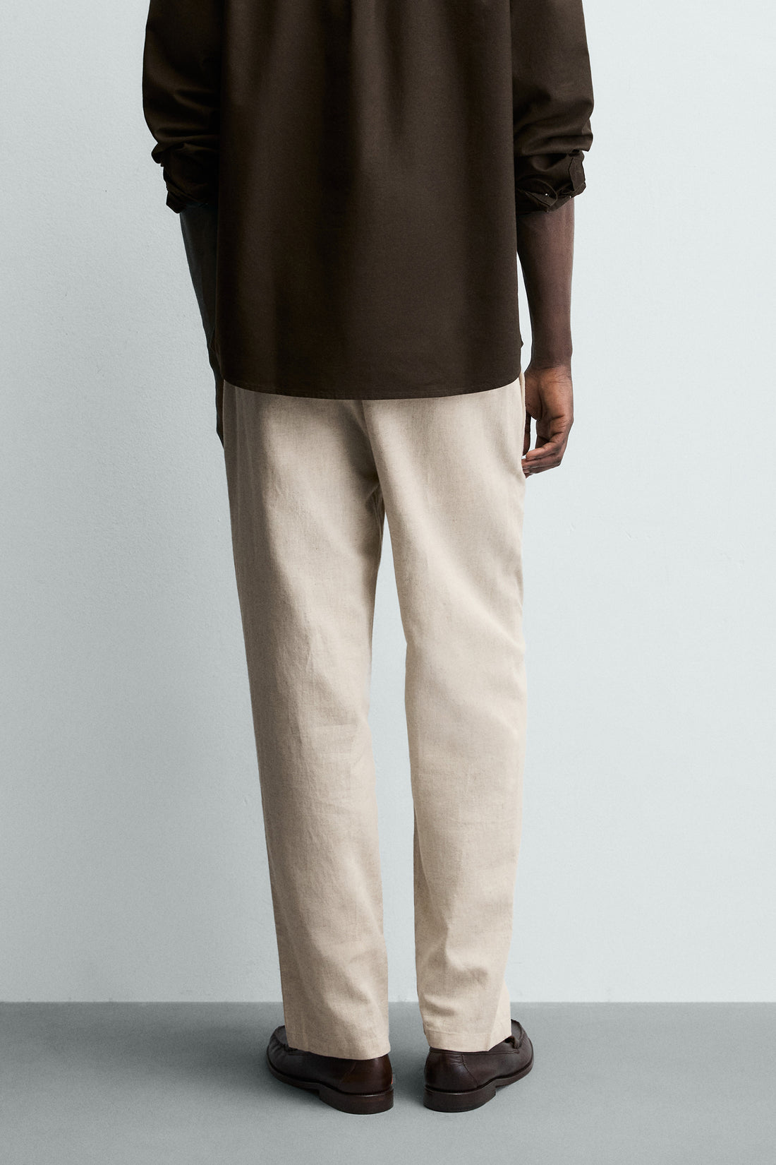 PANTALON COUPE DÉCONTRACTÉE COTON - LIN