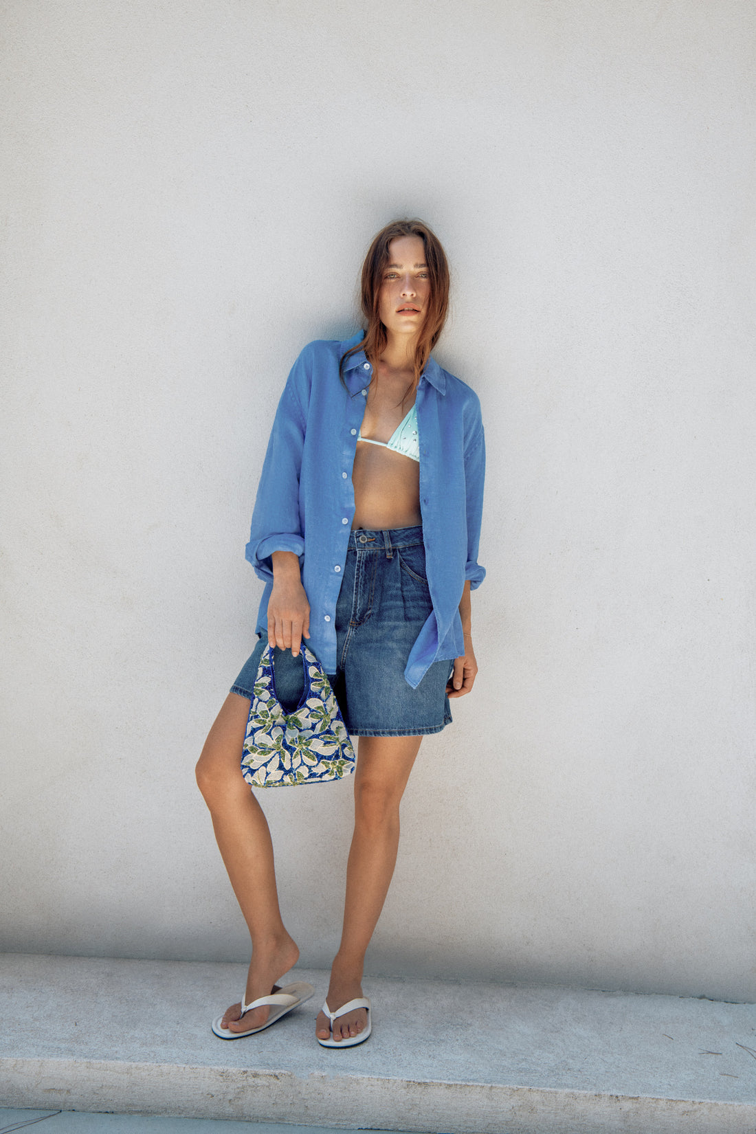 SHORT EN DENIM TAILLE HAUTE ZW COLLECTION