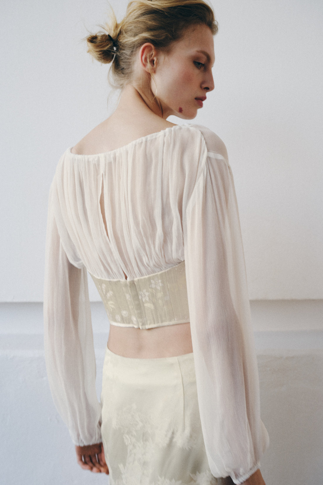 BLOUSE CORSET JACQUARD BIMATIÈRE
