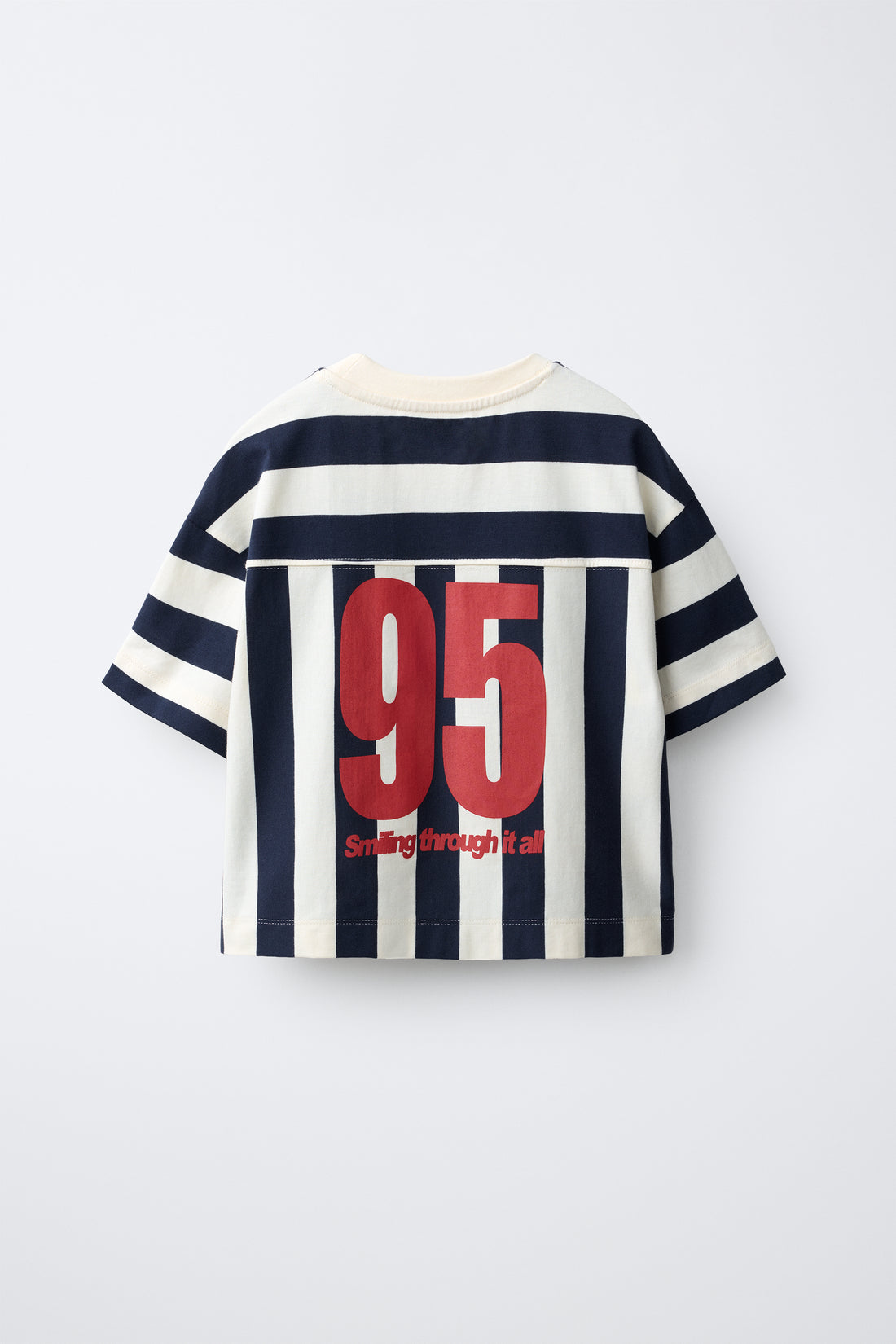 T-SHIRT RAYÉ IMPRIMÉ NY