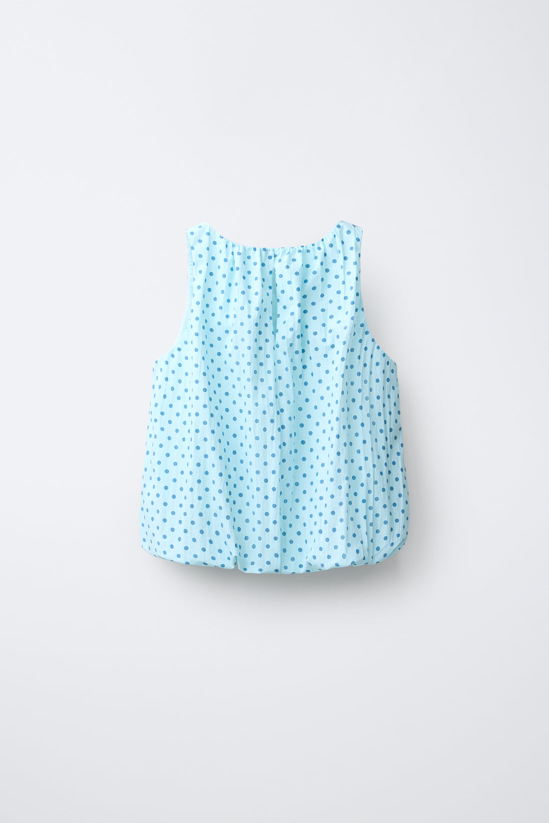 TOP BOUFFANT À POIS