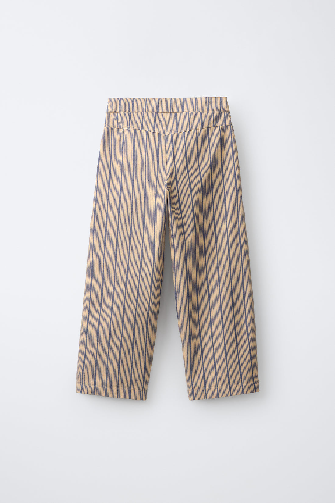 PANTALON BALLON RAYÉ EN LIN