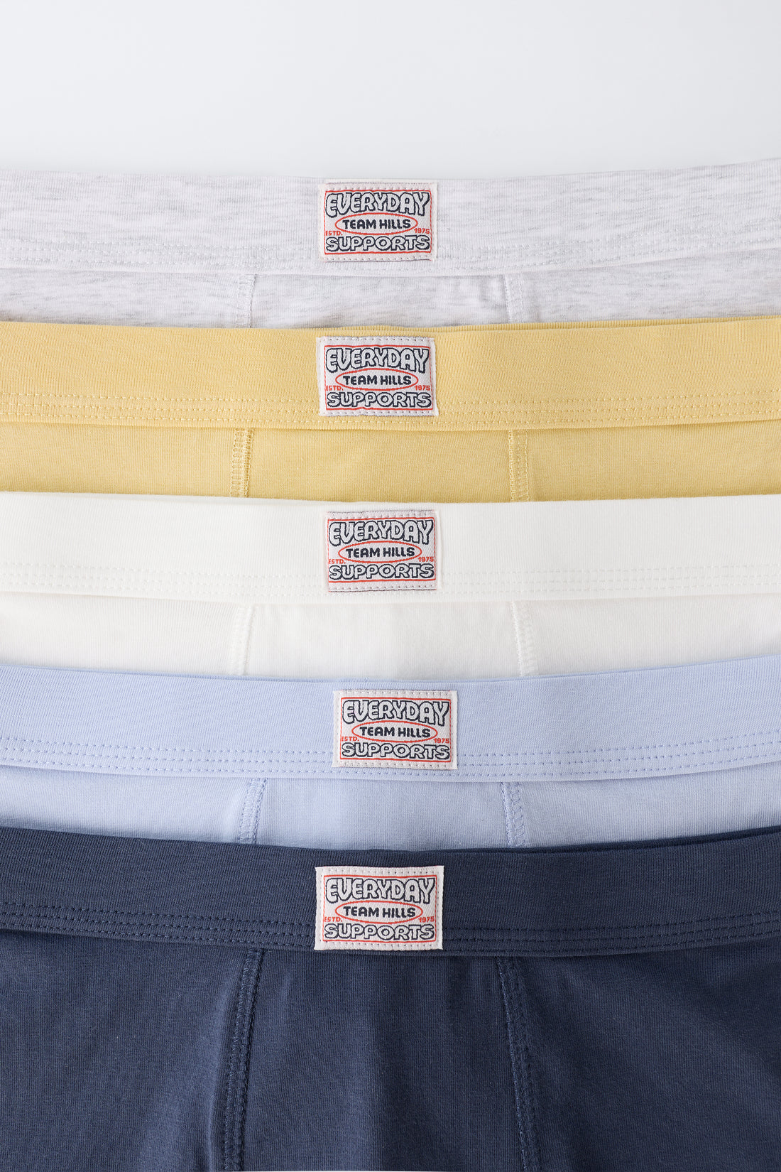 6-14 ANS / LOT DE CINQ BOXERS À ÉTIQUETTE