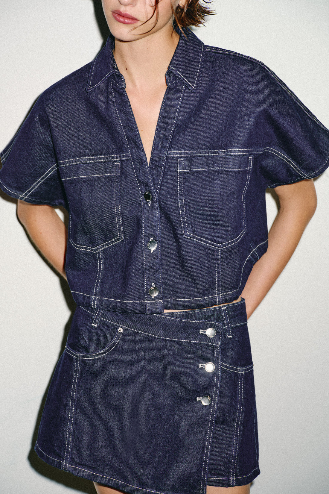 CHEMISE COURTE Z1975 EN DENIM