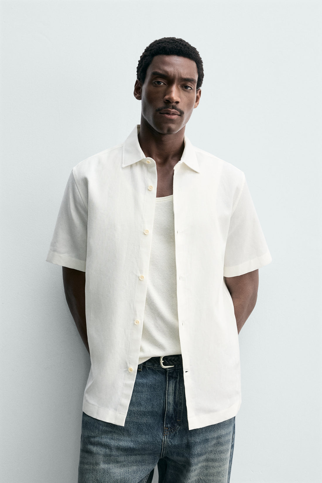 CHEMISE REGULAR FIT LIN - COTON