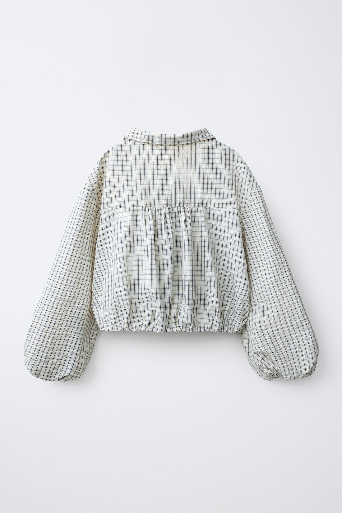CHEMISE BALLON À CARREAUX