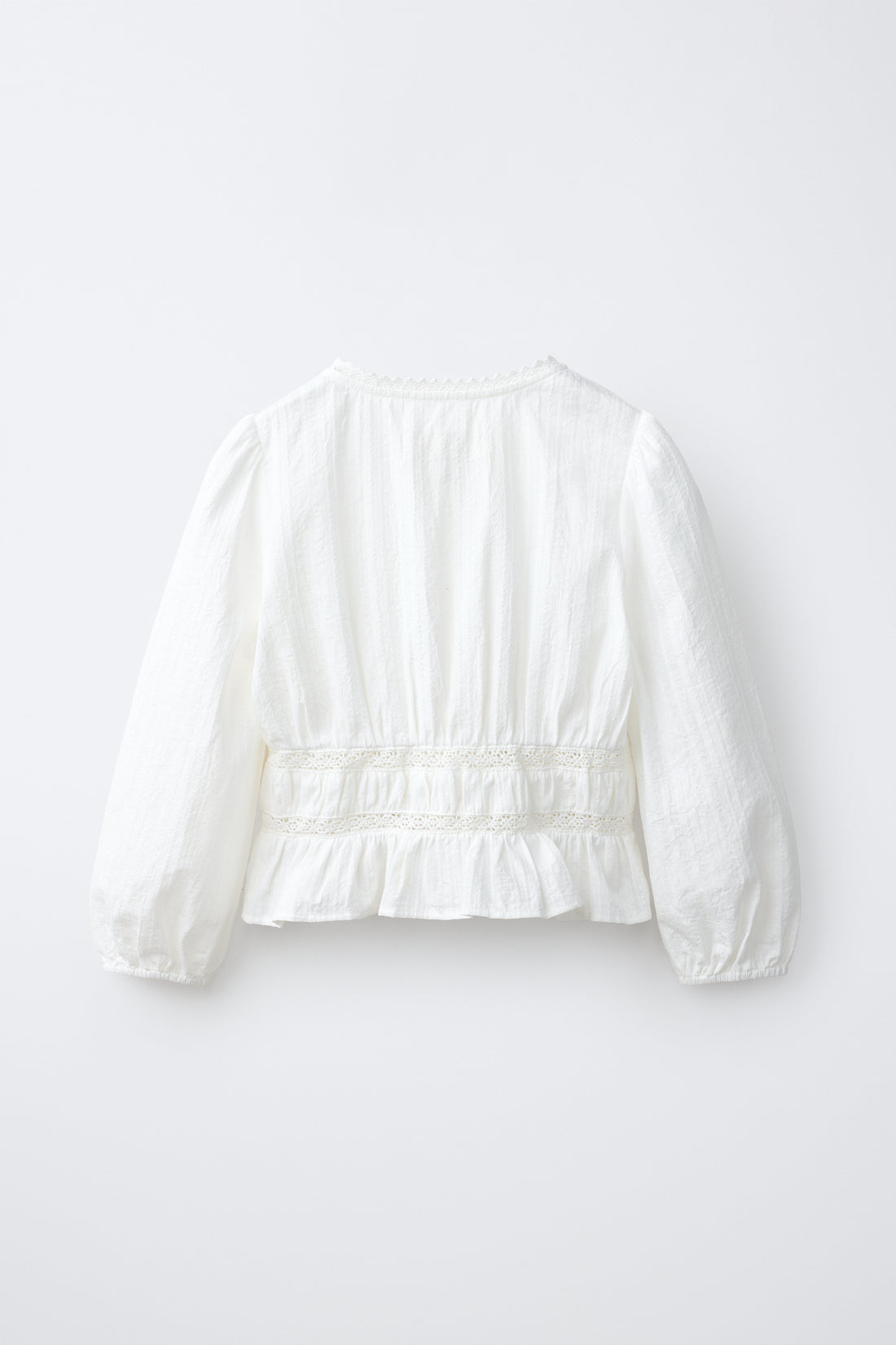 CHEMISE ROMANTIQUE À ÉLASTIQUES
