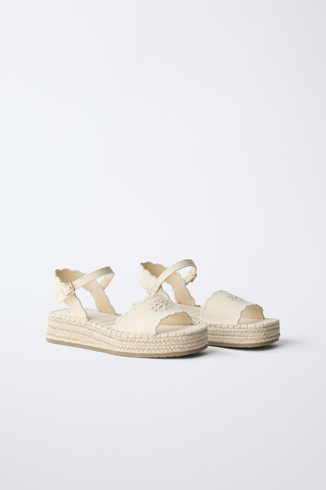 SANDALES EFFET JUTE